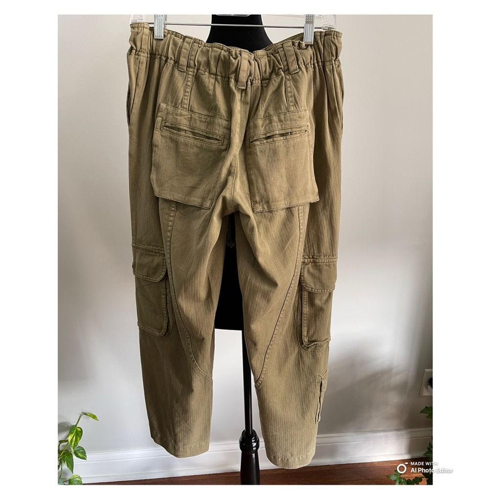 Free People Tahiti Cargo Pants Dried Herb - Picture 4 of 9
